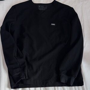 Figs Technical Collection Mens Long Sleeve Scrub Top